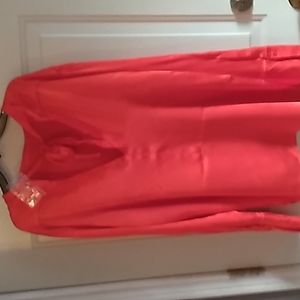 Ladies Treasure and Bond Satin Christmas Blouse. NWOT